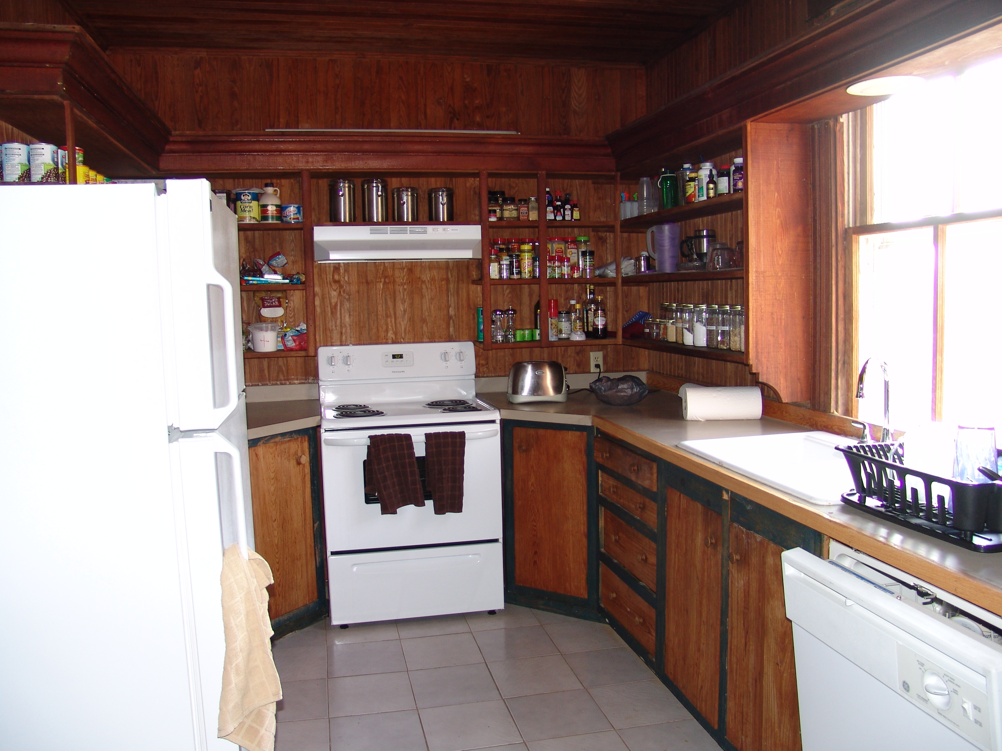 Temporary kitchen.