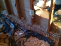 Plaster makes a mess
